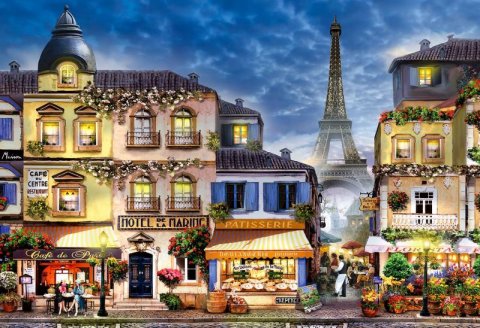 neuveden: Wooden City Puzzle Snídaně v Paříži 2v1, dřevěné, 300 dílků