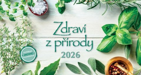 neuveden: Kalendář 2026 Zdraví z přírody, stolní, 28 x 15 cm