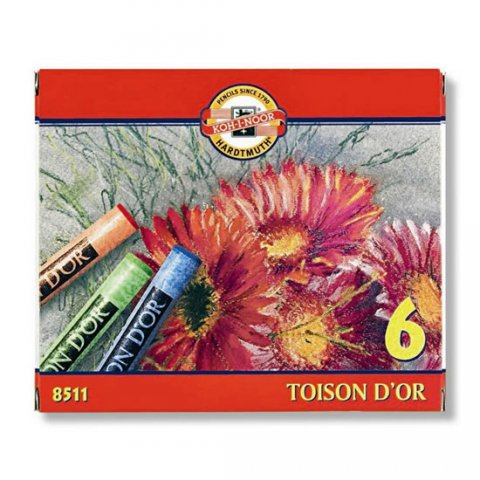 neuveden: Koh-i-noor křídy (pastely) prašné umělcké 10 mm Toison D´or souprava 6 ks neuveden: Koh-i-noor křídy (pastely) prašné umělcké 10 mm Toison D´or souprava 6 ks