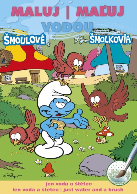 neuveden: Šmoulové 1 - Maluj vodou A5 neuveden: Šmoulové 1 - Maluj vodou A5