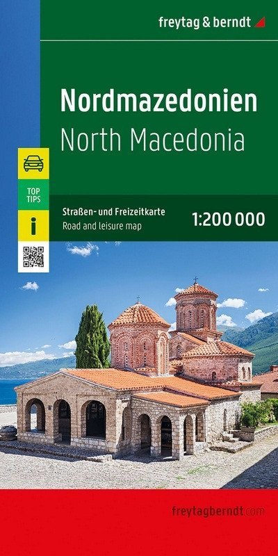 neuveden: Severní Makedonie 1:200 000 / automapa + volnočasová mapa