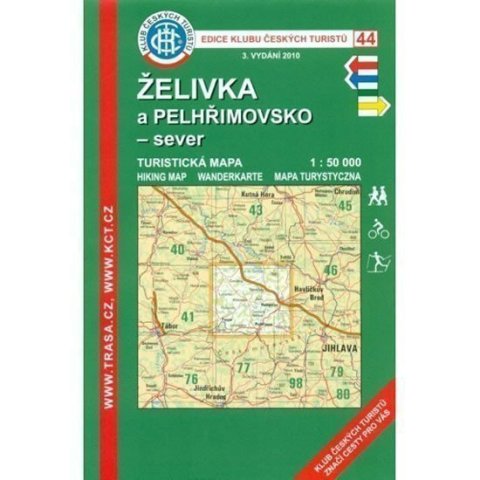 neuveden: KČT 44 Želivka a Pelhřimovsko sever 1:50 000