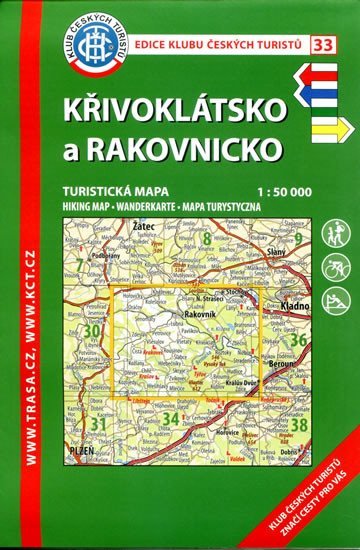 neuveden: KČT 33 Křivoklátsko,Rakovnicko 1:50 000