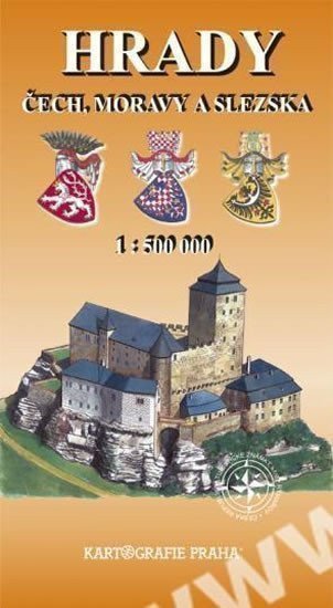 neuveden: Hrady Čech,Moravy a Slezska, 1:500 000