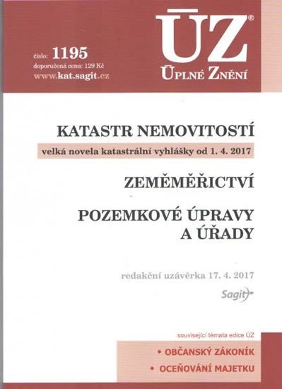 neuveden: ÚZ 1195 Katastr nemovitostí 2017