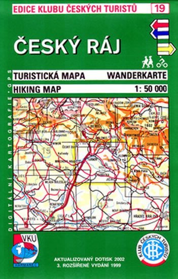neuveden: Český ráj - Turistická mapa - edice Klub českých turistů 19