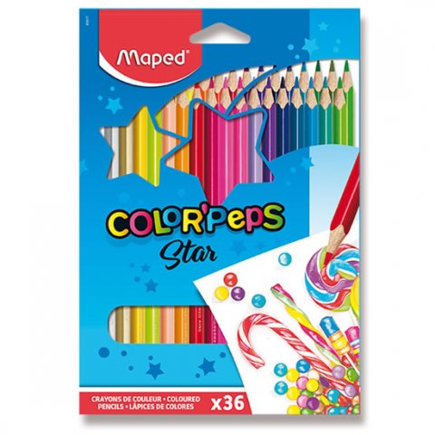 neuveden: Maped - Pastelky trojhranné Color´ Peps 36 ks neuveden: Maped - Pastelky trojhranné Color´ Peps 36 ks