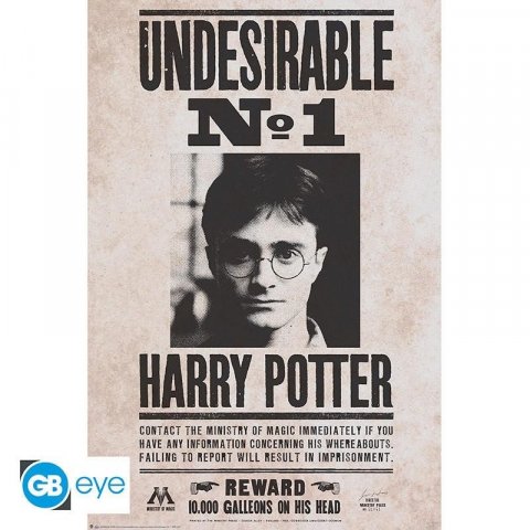 neuveden: Harry Potter Plakát Maxi: Undesirable n°1 91,5 x 61 cm