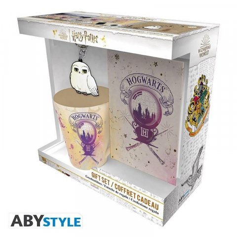 neuveden: Harry Potter Hogwarts dárková sada (Hrnek 250 ml, zápisník, klíčenka)