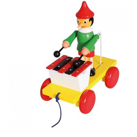 neuveden: Tahací Pinocchio s xylofonem