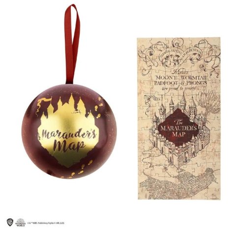 neuveden: Harry Potter Vánoční dekorace s puzzle - Pobertův plánek