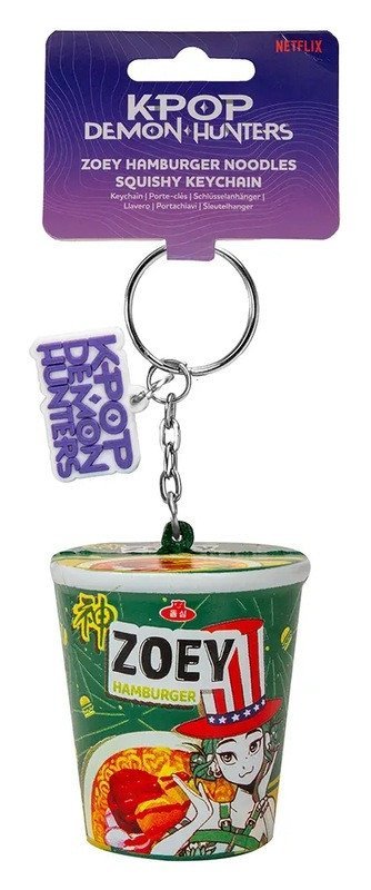 -: KPop Demon Hunters Klíčenka - Zoey Hamburger Noodles