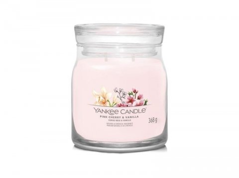 neuveden: YANKEE CANDLE Pink Cherry & Vanilla svíčka 368g / 2 knoty (Signature středn