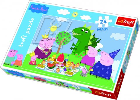 neuveden: Trefl Puzzle Peppa Pig - Hostina / 24 dílků MAXI