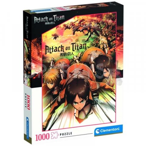 neuveden: Clementoni Puzzle Anime Collection: Attack on Titan 1000 dílků