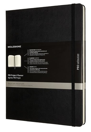 neuveden: Zápisník Moleskine PRO Project Planner - XL, černý