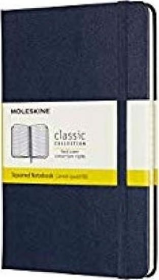 neuveden: Moleskine: Zápisník tvrdý čtverečkovaný modrý M