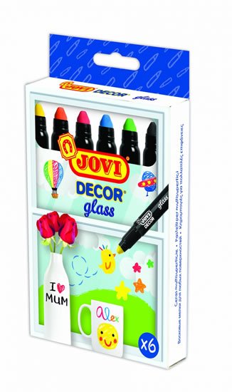 neuveden: JOVI DECOR GLASS fixy 6 ks