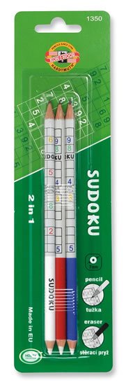 neuveden: Koh-i-noor tužka grafitová s gumou 3/B 3ks motiv sudoku neuveden: Koh-i-noor tužka grafitová s gumou 3/B 3ks motiv sudoku
