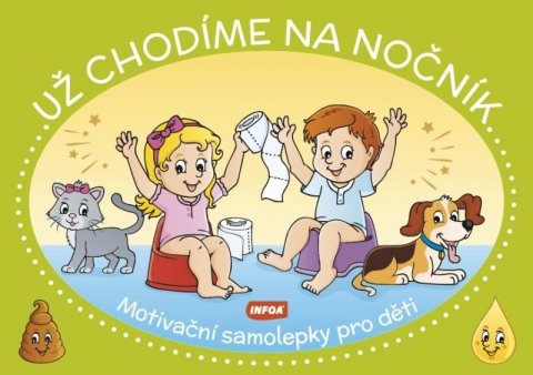neuveden: Už chodíme na nočník - Motivační samolepky pro děti