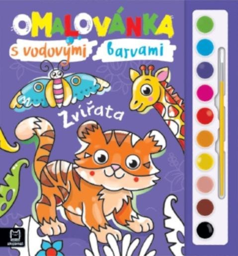 Podgórska Anna: Omalovánka s vodovými barvami Zvířata