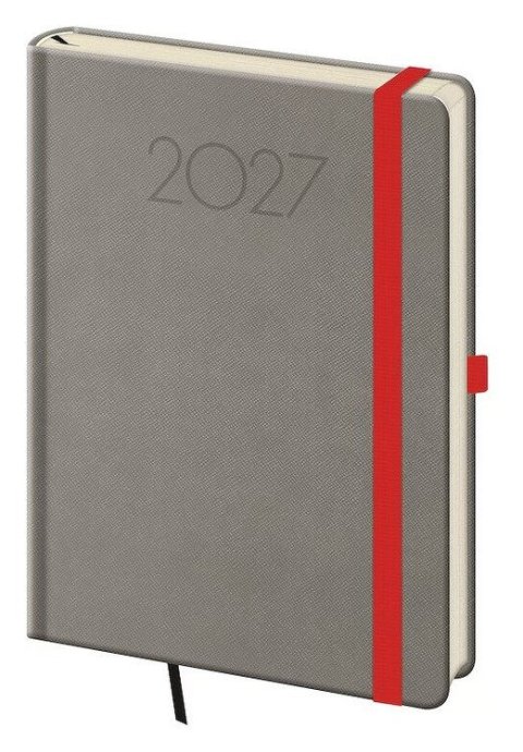 : Diář 2027 denní A5 New Praga - šedá