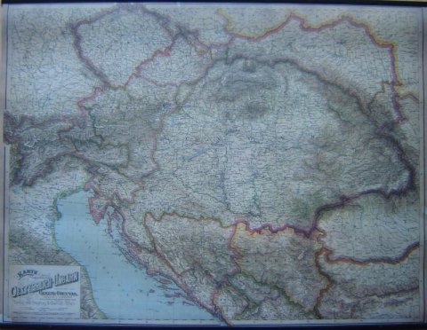 neuveden: MON 6 Rakousko-Uhersko 1890 nástěnná, lišty