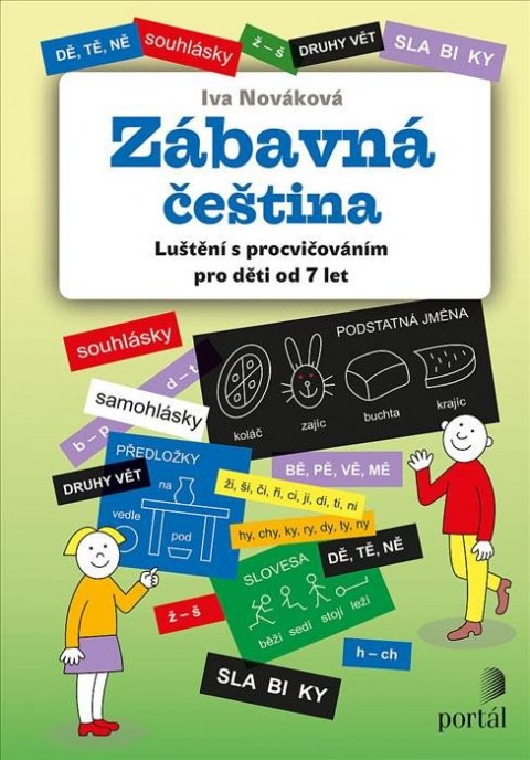 Nováková Iva: Zábavná čeština - Luštění s procvičováním pro děti od 7 let