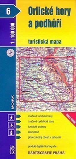 neuveden: 1:100T ( 6)-Orlické hory (turistická mapa)
