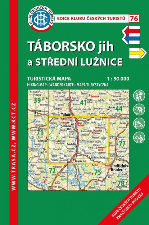neuveden: KČT 76 Táborsko jih a Střední Lužnice 1:50 000 / turistická mapa
