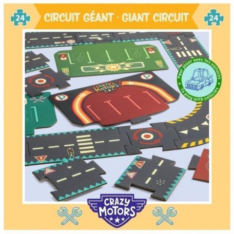 neuveden: DJECO Crazy motors Puzzle dráha pro autíčka
