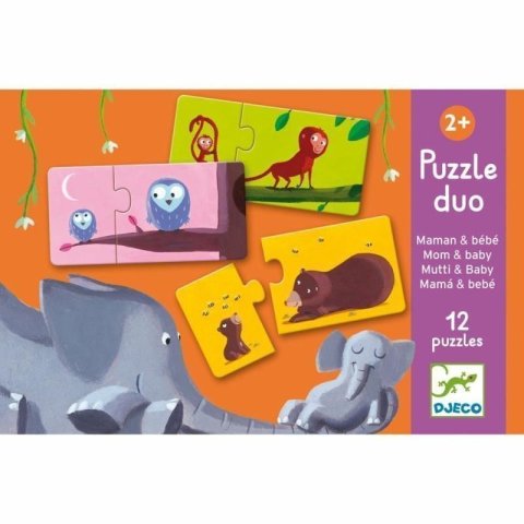 neuveden: DJECO Puzzle duo Najdi mládě