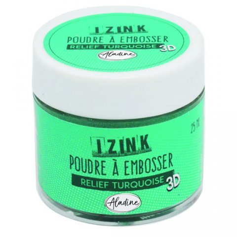 neuveden: Embosovací prášek IZINK - tyrkysový, 25 ml