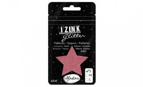 neuveden: Třpytky IZINK Glitter velikost S - tmavě růžová, 60 ml