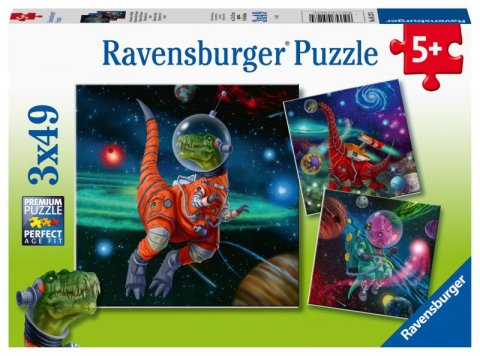 neuveden: Ravensburger Puzzle - Dinosauří svět 3 x 49 dílků