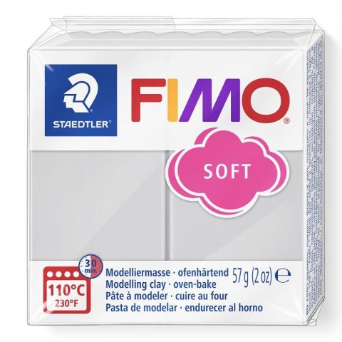 neuveden: FIMO soft 57g - šedá