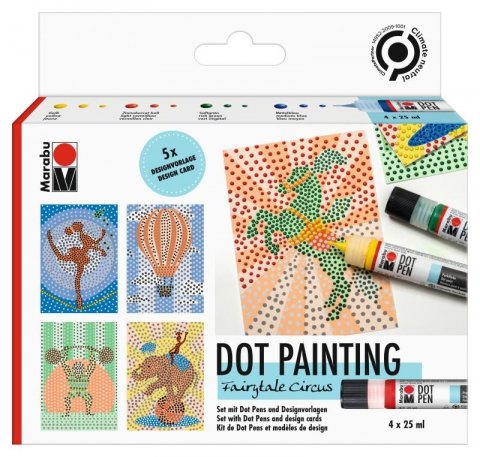 neuveden: Marabu Dot Pen Sada Fairytale Circus
