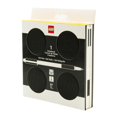 neuveden: LEGO Zápisník s gelovým perem jako klipem a náhradní náplní - černý