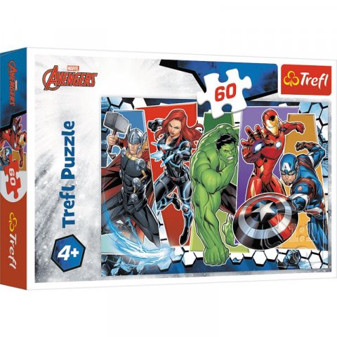 neuveden: Trefl Puzzle Avengers - Neporazitelní / 60 dílků