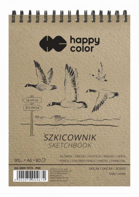 neuveden: Happy Color Skicák se spirálou - Ptáci A6