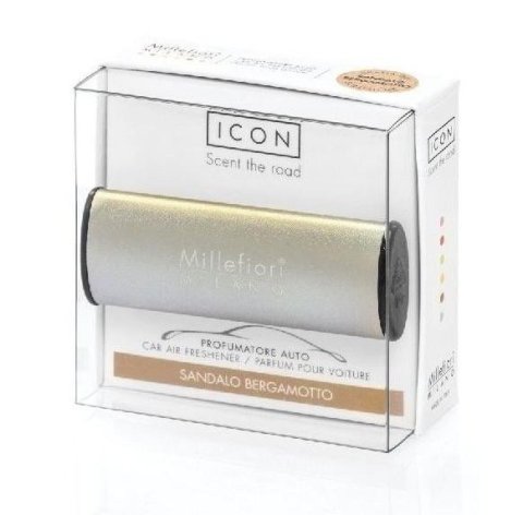 neuveden: Millefiori Milano Icon Sandalo Bergamotto / vůně do auta Metallo - bronzová
