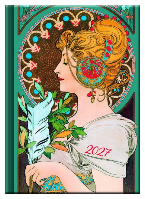 : Praktik denní diář 2027 - MUCHA (A6)