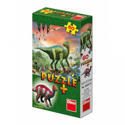 neuveden: Dinosauři - puzzle 60 dílků + figurka