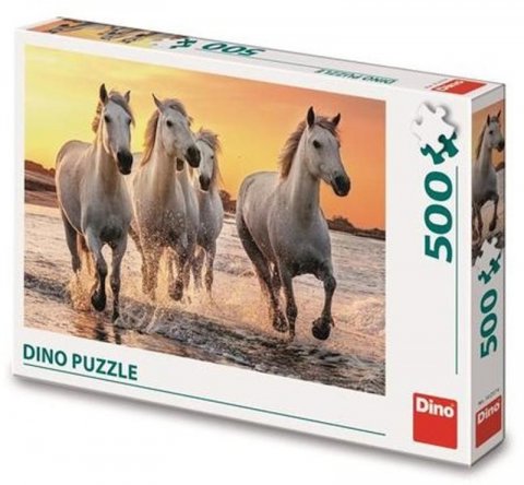 neuveden: Puzzle Koně v příboji 500 dílků