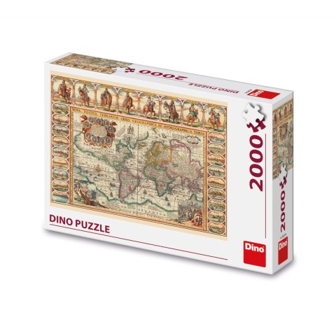 neuveden: Puzzle Historická mapa světa 2000 dílků