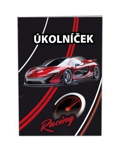 neuveden: Školní úkolníček A6 - Racing