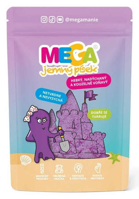 -: MEGAjemný písek voňavý - Růžový 90g