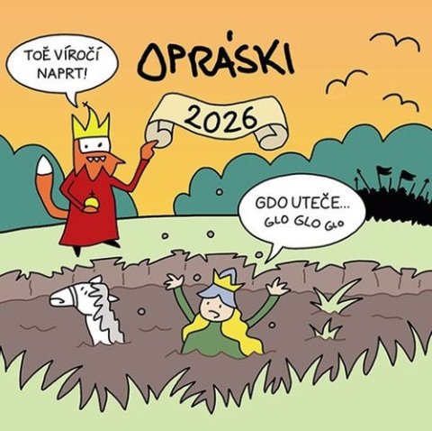 jaz: Opráski - Kalendář 2026 nástěnný jaz: Opráski - Kalendář 2026 nástěnný