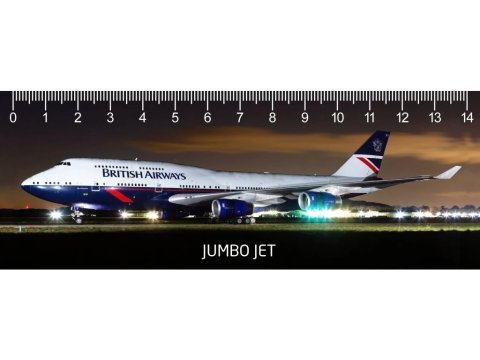 neuveden: Pravítko 3D Jumbo Jet Deep