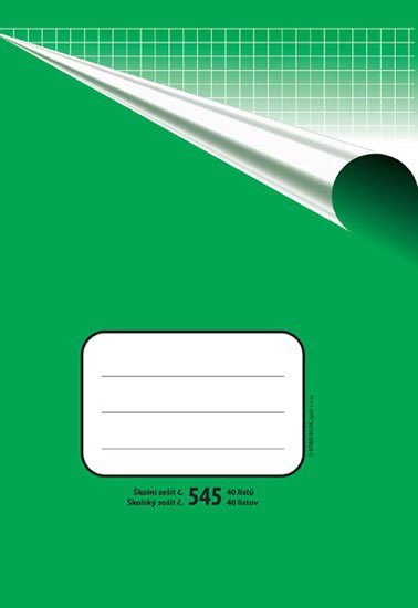 neuveden: Školní sešit BOBO 545 bezdřevý